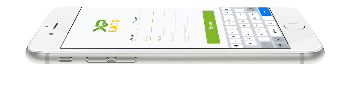 The XP Eats app on a phone